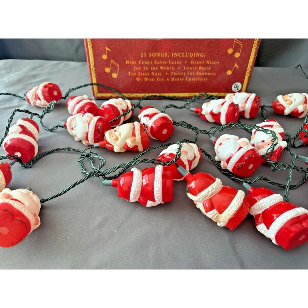 VTG  Foremost 30 Musical Santa Lights in Motion 21 Songs 7 Functions Christmas - Picture 5 of 10